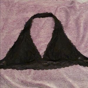Gilly Hicks Black Lace Halter Bralette